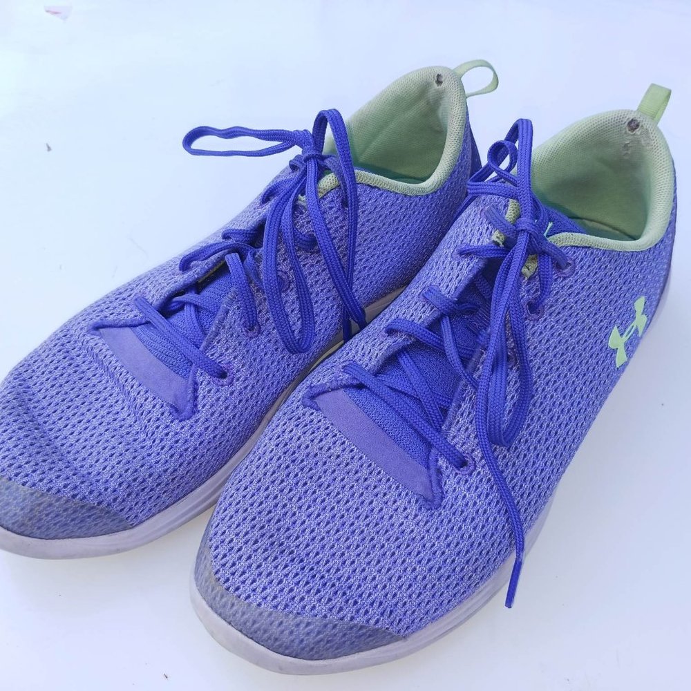 Under Armour Girls Street Precision Size 6.5Y Purple Running Shoes - Picture 3 of 7